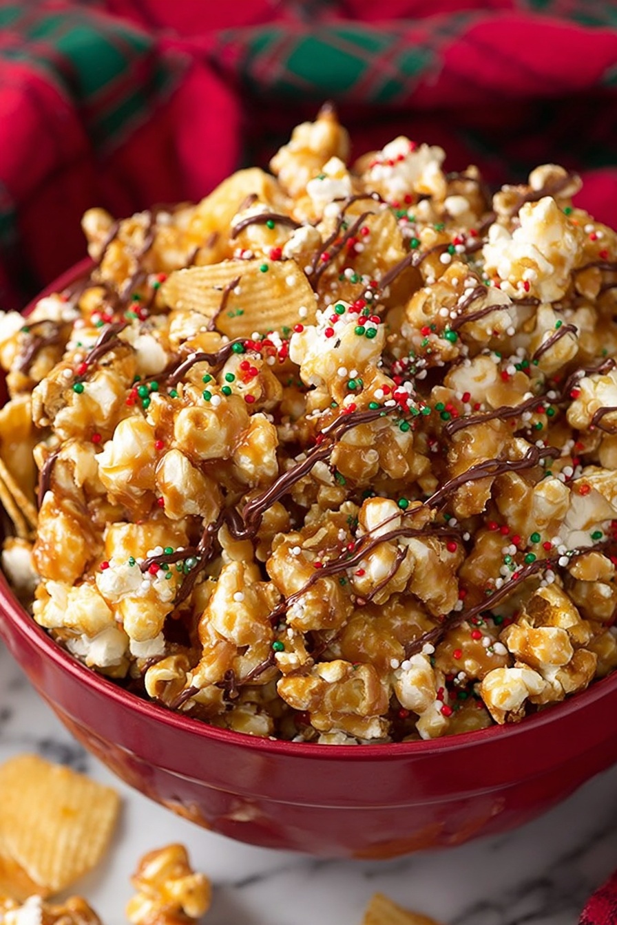 Game-Changing Kettle Chip Caramel Popcorn: Sweet, Salty & Crunchy
